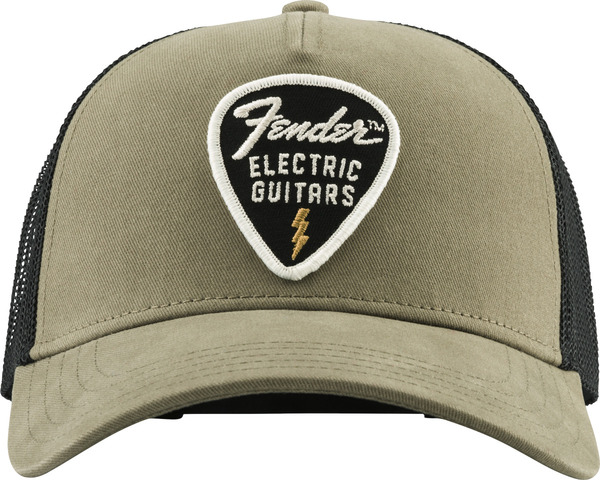 Fender Snap Back Pick Patch Hat (olive)