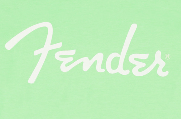 Fender Spaghetti Logo T-Shirt L (surf green, large)