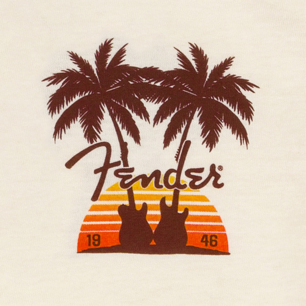 Fender Twin Palms T-Shirt, Tan (Extra Large)