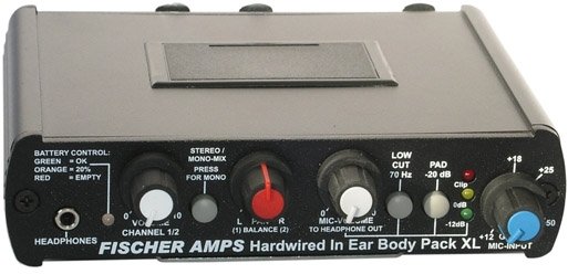 Fischer Amps Hardwired In Ear Body Pack XL
