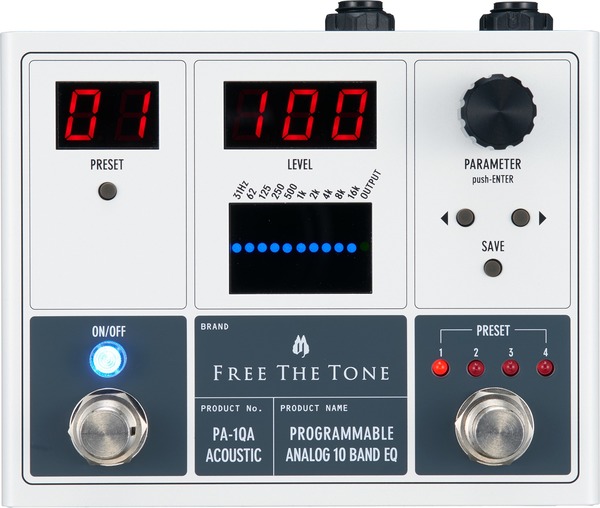 Free The Tone PA-1QA Programmable Analog 10 Band EQ (acoustic)