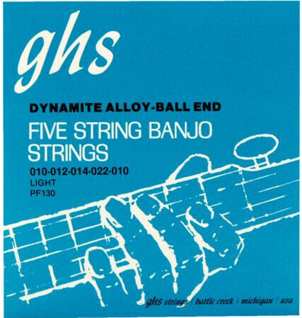 GHS PF130 Stainless Steel / 5-string (light, .011-.022)