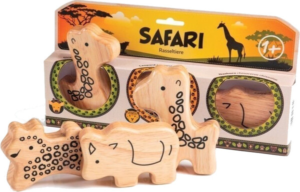 Gewa Campanilla Percussion Set Animal shakers / Safari Set (3-parts)