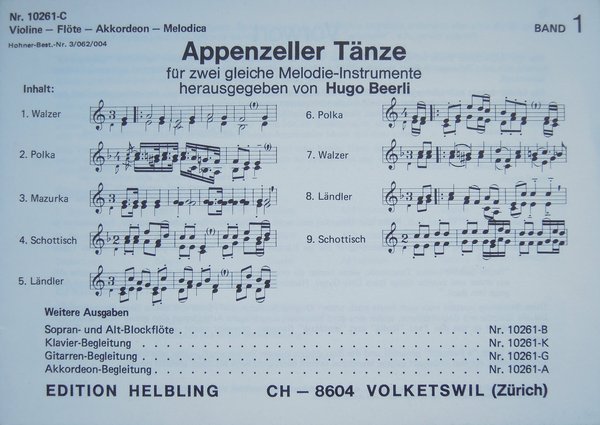 Helbling Volketswil Appenzeller Tänze Vol 1
