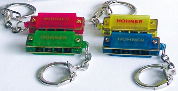 Hohner Mini Color Harp (mit Schlüsselring im Display 48 Stück, C-Dur)