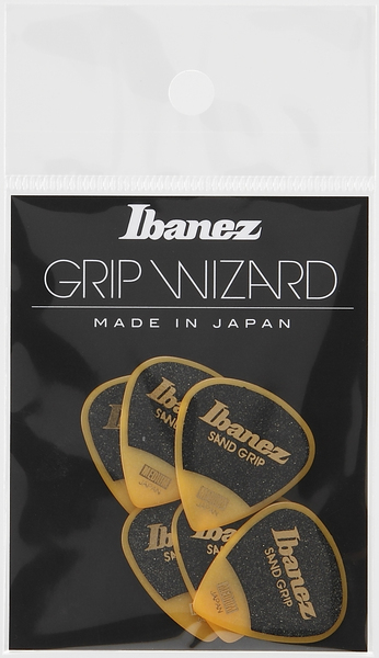 Ibanez Sand Grip Medium / Short Teardrop (yellow / 6-pack)