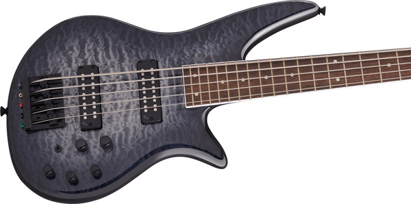 Jackson SBXQ V Spectra Bass (transparent black burst)