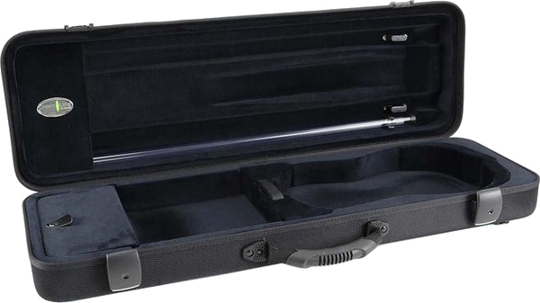 Jakob Winter JW 51025 BNB Violin Oblong Case (4/4 + 3/4, black with black detachable pocket)