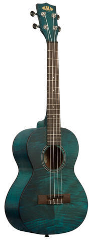 Kala Exotic Mahogany Tenor Ukulele (blue, with bag)