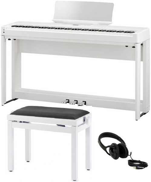 Kawai ES-520 Bundle (white w/stand, pedal, bench, headphone)