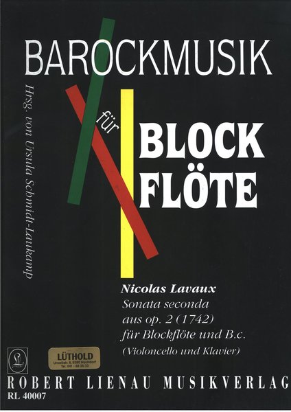 Lienau Barockmusik sonata seconda Nicolas Lavaux / 0