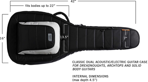 MONO Cases M80-2A Dual Case Acoustic Electric (black)