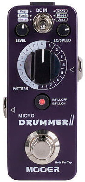 MOOER Micro Drummer II Drum Machine Pedal