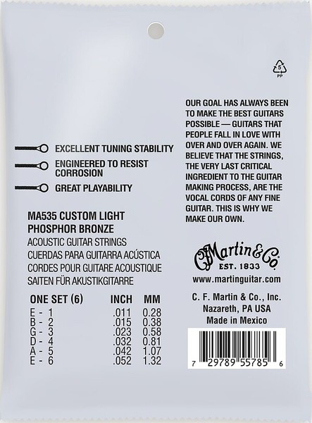 Martin MA535 Custom Light (.011-.052)