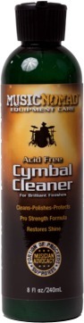 Musicnomad Cymbal Cleaner for Brilliant Finishes Acid Free Cleaner, Polisher, Protectant (240ml)