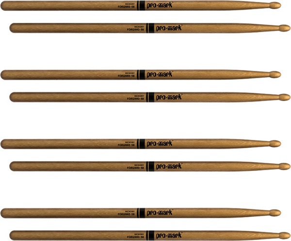 Pro-Mark Classic Forward 5B Hickory 4-Pack (lacquered)