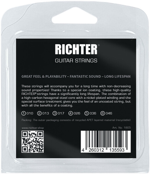 Richter Electric Guitar Strings #1805 (10-46)