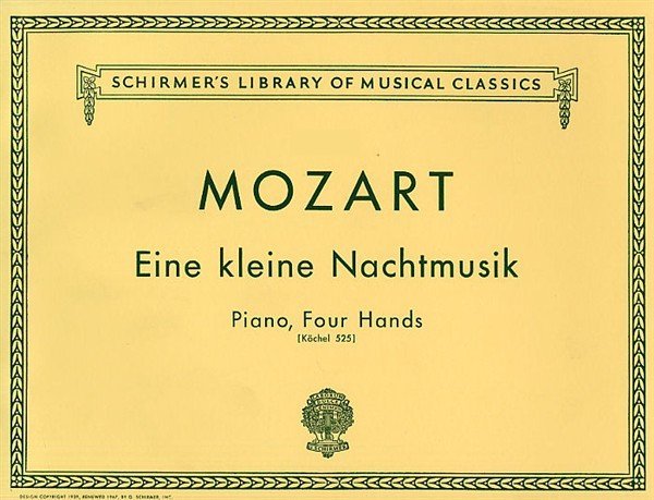 Ricordi Milano Kleine Nachtmusik Mozart Wolfgang Amadeus