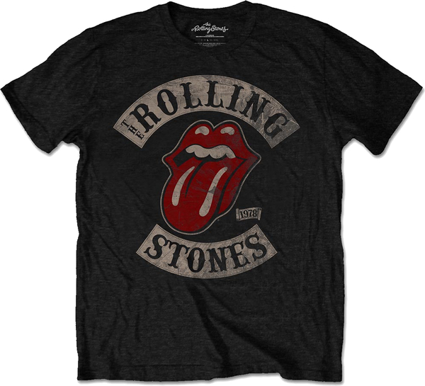 Rock Off The Rolling Stones Uni T-Shirt '78 Black Tour 1978 (size M)