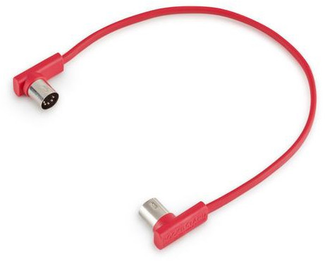 RockBoard Flat MIDI Cable 11 13/16 in (30cm / red)