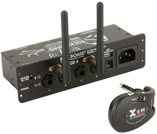 RockBoard MOD 4 & U2 Transmitter / Guitar Wireless System (2.4 GHz)