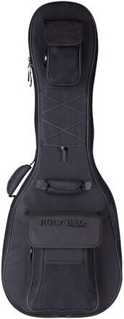 Rockbag Starline Hollow Body E-Bass Guitar (black)