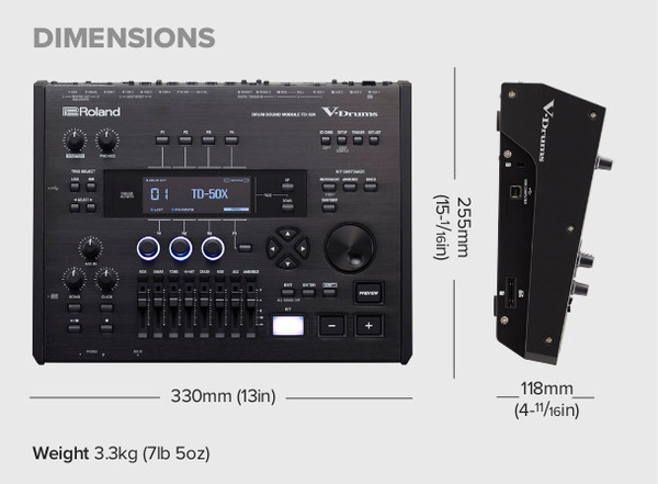 Roland TD-50X Flagship V-Drums Sound Module