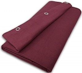 Roling Molton Curtain Absorber 6m (B) x 3 m (H) (burgundy red)