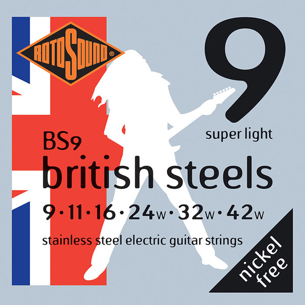 Roto Sound British Steels BS9 Super Light (9-42)