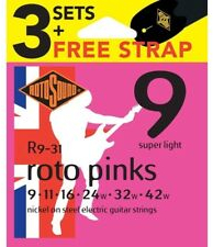 Roto Sound Roto Pinks R9 3-Sets & Strap (9-42)