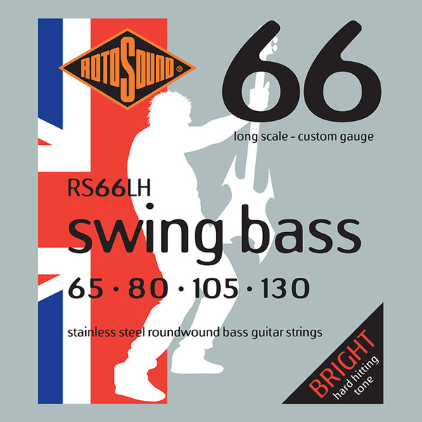 Roto Sound Swing Bass Stainless Steel RS66LH Drop Zone (65-130 - long scale)