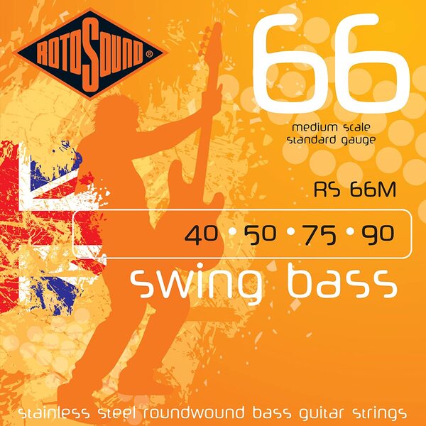 Roto Sound Swing Bass Stainless Steel RS66M (40-90 - medium scale)