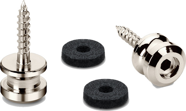 Schaller S-Locks Safety Belt (2 single belt pins, chrome, S screw)