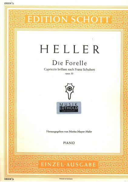 Schott Music Heller - Die Forelle Opus 33