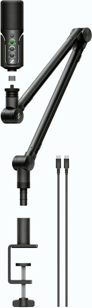 Sennheiser Profile Streaming Set / USB Microphone (incl. boom arm + USB-C cable)