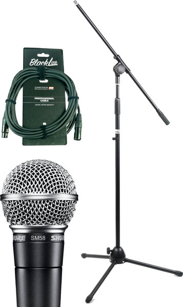 Shure SM58 Artist Set (incl stand & 6m cable)