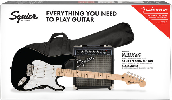 Squier Sonic Stratocaster Pack MN (black)