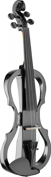 Stagg EVN X 4/4 Electric Violin Set (metallic black)