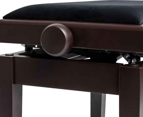 Stagg PBH 390 RWMSVBK Hydraulic Piano Bench (matt rosewood / black velvet)