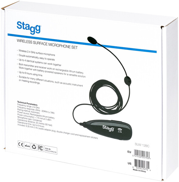 Stagg SUW 12BC UHF Instrument Microphone Set (2.4 GHz)