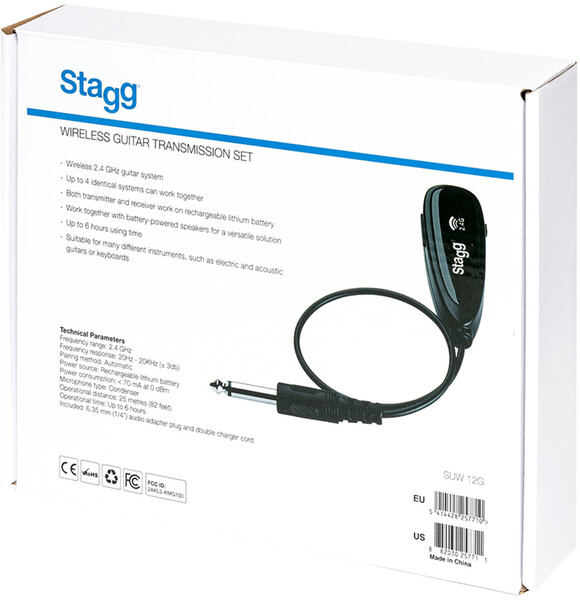 Stagg SUW 12G Wireless Guitar Set (2.4 GHz)