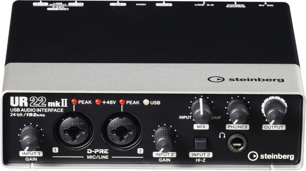Steinberg UR22 MKII USB Audio Interface (incl. MIDI I/O & iPad connectivity)