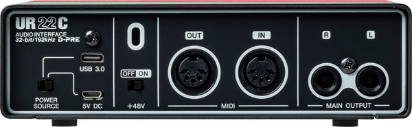 Steinberg UR22C USB 3 Audio Interface incl MIDI I/O & iPad (red)