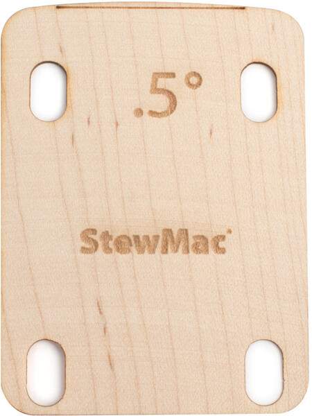 Stewmac Neck Shims for guitar (shaped, 0.5°)