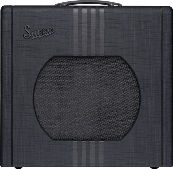 Supro Delta King 1x12 Tube Amplifier V2 w/ Reverb (black & black)