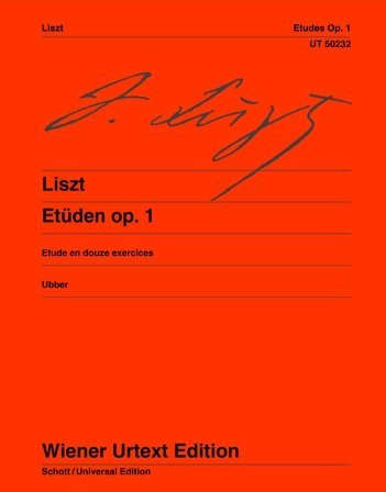 Urtext Edition Etüden Liszt Franz (op 1)