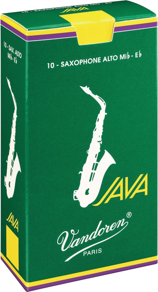 Vandoren Alto Saxophone Java Green 3 (10 reeds set)