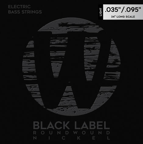 Warwick Black Label Bass String Set Nickel-Plated Steel (light / .035-.095)