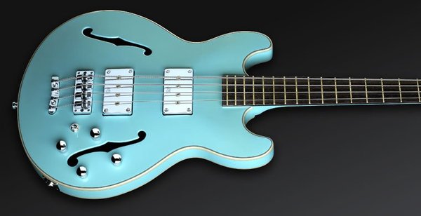 Warwick PS StarBass 5-String (daphne blue, passive, fretless)
