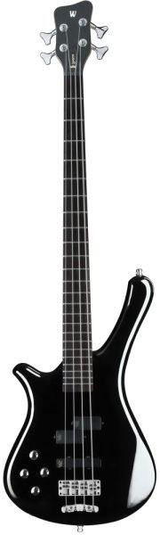 Warwick RockBass Fortress, Lefthand, 4-String (solid black high polish)